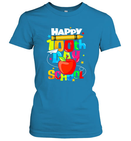 100th Day of School Shirt Women's T-Shirt - Crazy Dog T-Shirt Shop