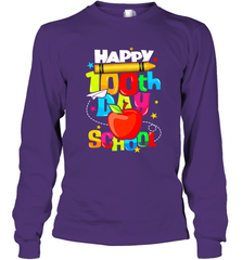 100th Day of School Shirt Long Sleeve T-Shirt - Crazy Dog T-Shirt Shop