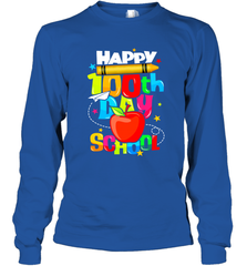 100th Day of School Shirt Long Sleeve T-Shirt - Crazy Dog T-Shirt Shop