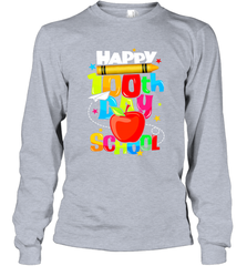 100th Day of School Shirt Long Sleeve T-Shirt - Crazy Dog T-Shirt Shop